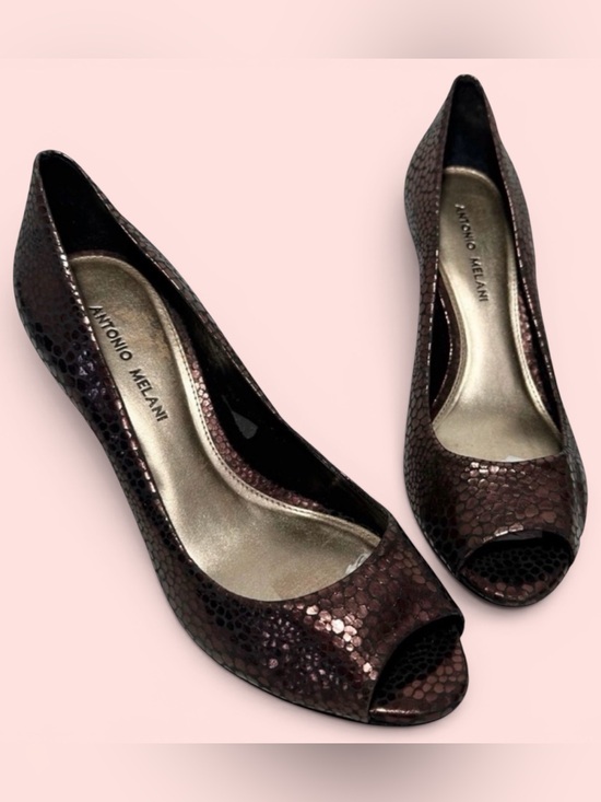 ANTONIO MELANI Shoes - 3/$10 Antonio Melani Heels 7 Copper Print Leather